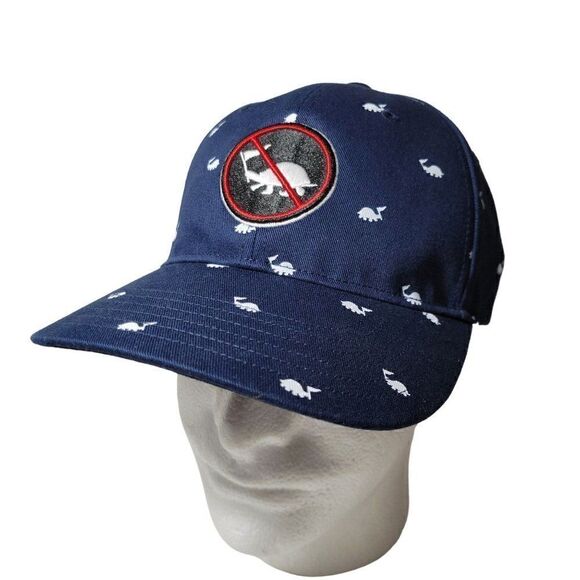 Adidas Golf Hat No Slow Play Turtle Snapback Adjustable Adult Unisex Blue NEW - Picture 1 of 12